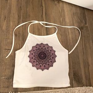 Tie halter top